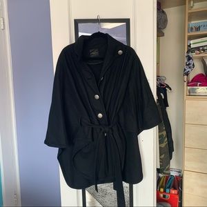 MaxMara black poncho